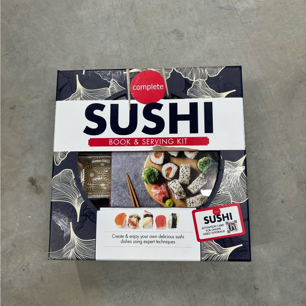 Hinkler Complete Sushi Set‎ - Includes Book, QR Code, & Serving Kit - NEW IN BOX